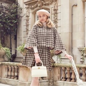 Flossy by Freddy Cornelia Dress & Cape Set XL – NWT, Tags, Glossy Pink Box